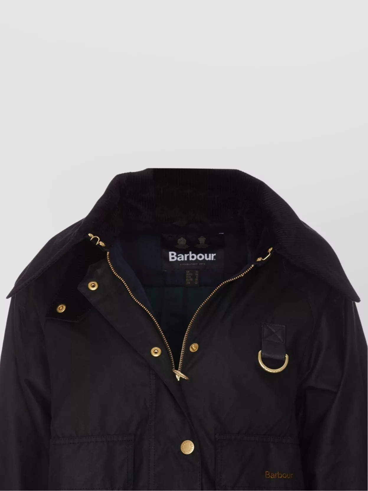 Barbour Cotton Wax Long Sleeve Blazer With Pockets