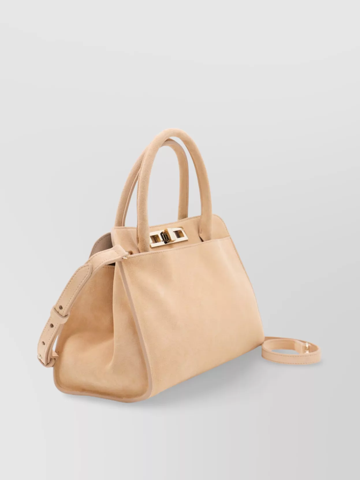 Fabiana Filippi Structured Top Handles Detachable Strap Metal Hardware