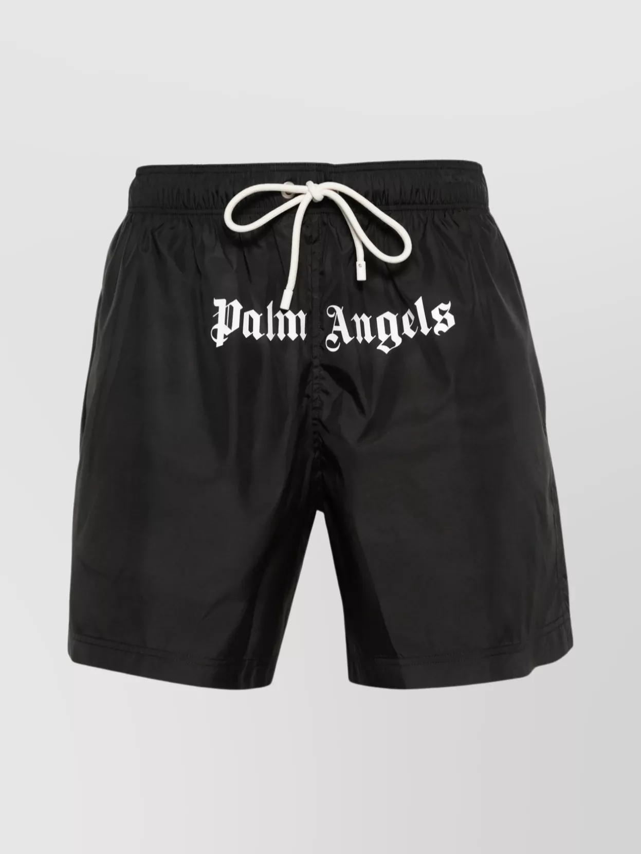 Shop Palm Angels Logo Swimsuit Pockets Waistband