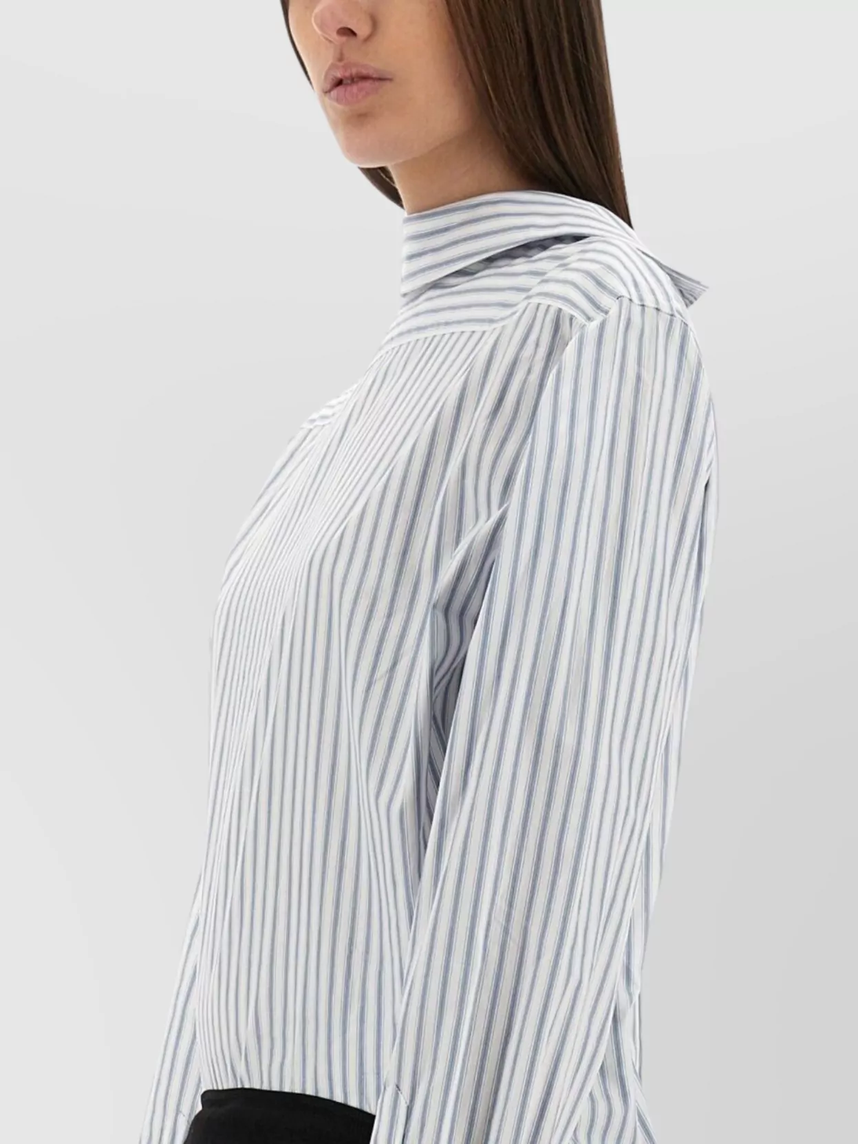 Maison Margiela Striped Dress-Shirt Featuring Button Detail