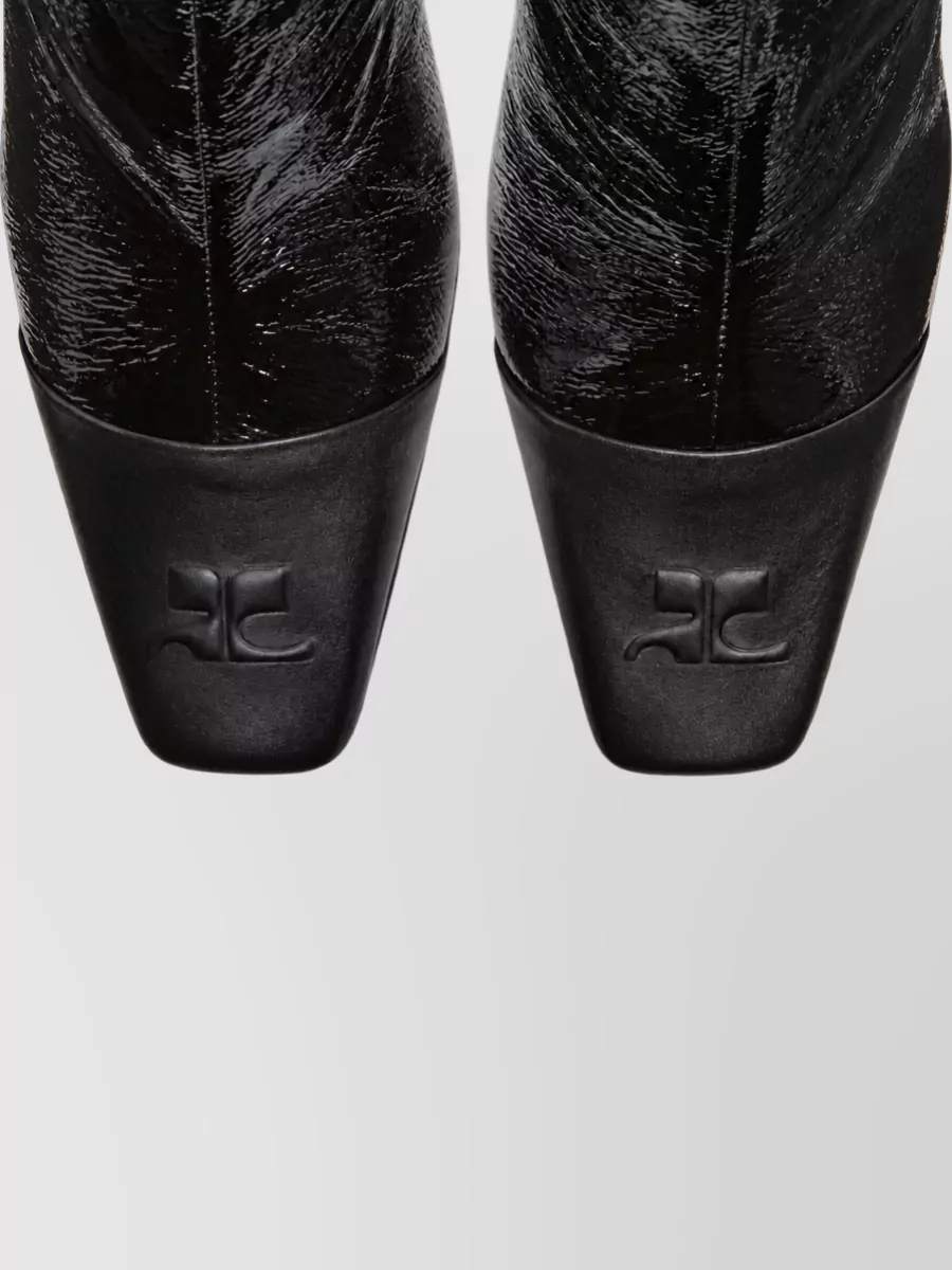 Courrèges Ruched Knee-High Boots