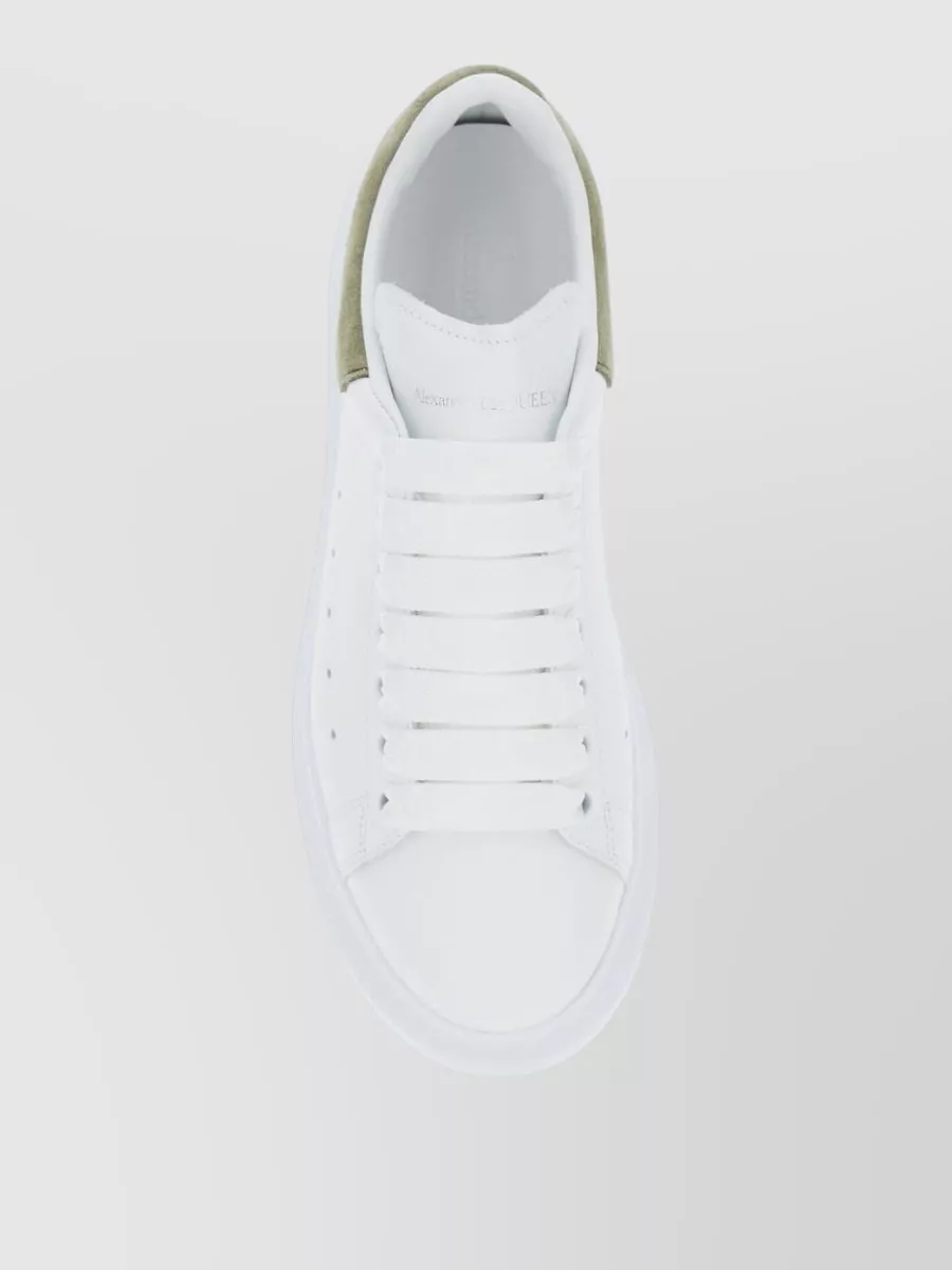 Alexander Mcqueen Low Sneakers Contrasting Heel Tab Silk Nylon