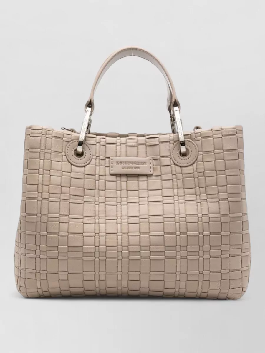 Emporio Armani woven shoulder bag