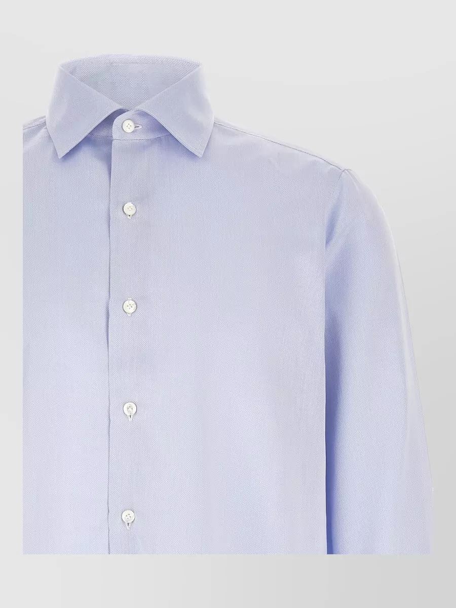 Finamore Cotton Long-Sleeve Shirt
