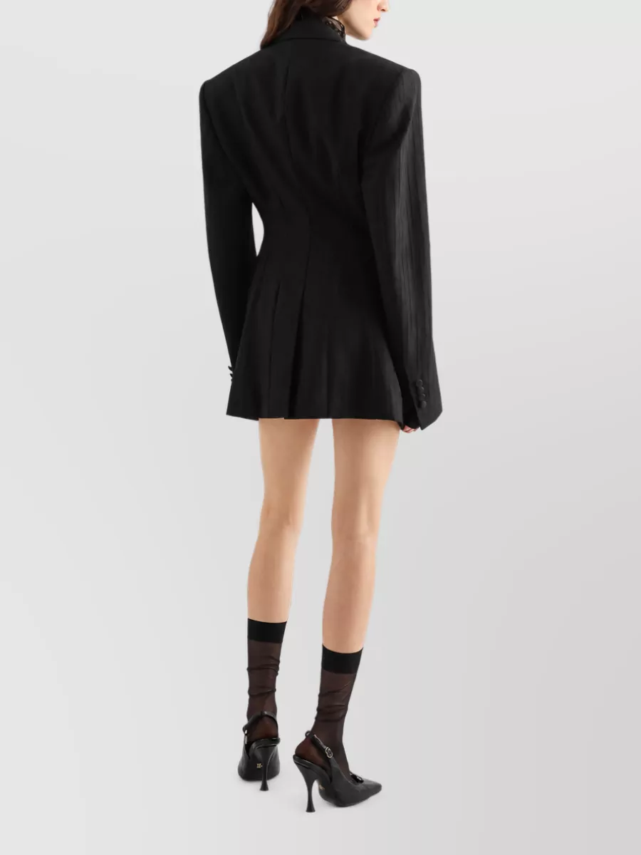 Dolce&Gabbana Lace High Neck Long Sleeve Nightdress