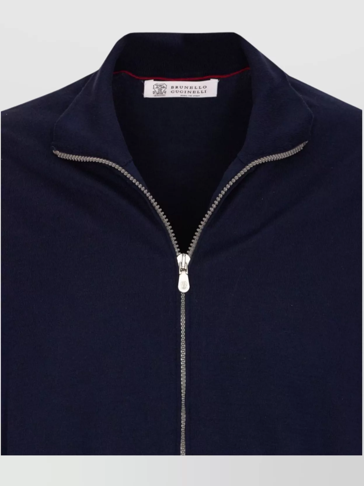 Brunello Cucinelli Cardigan With High Neck And Pockets