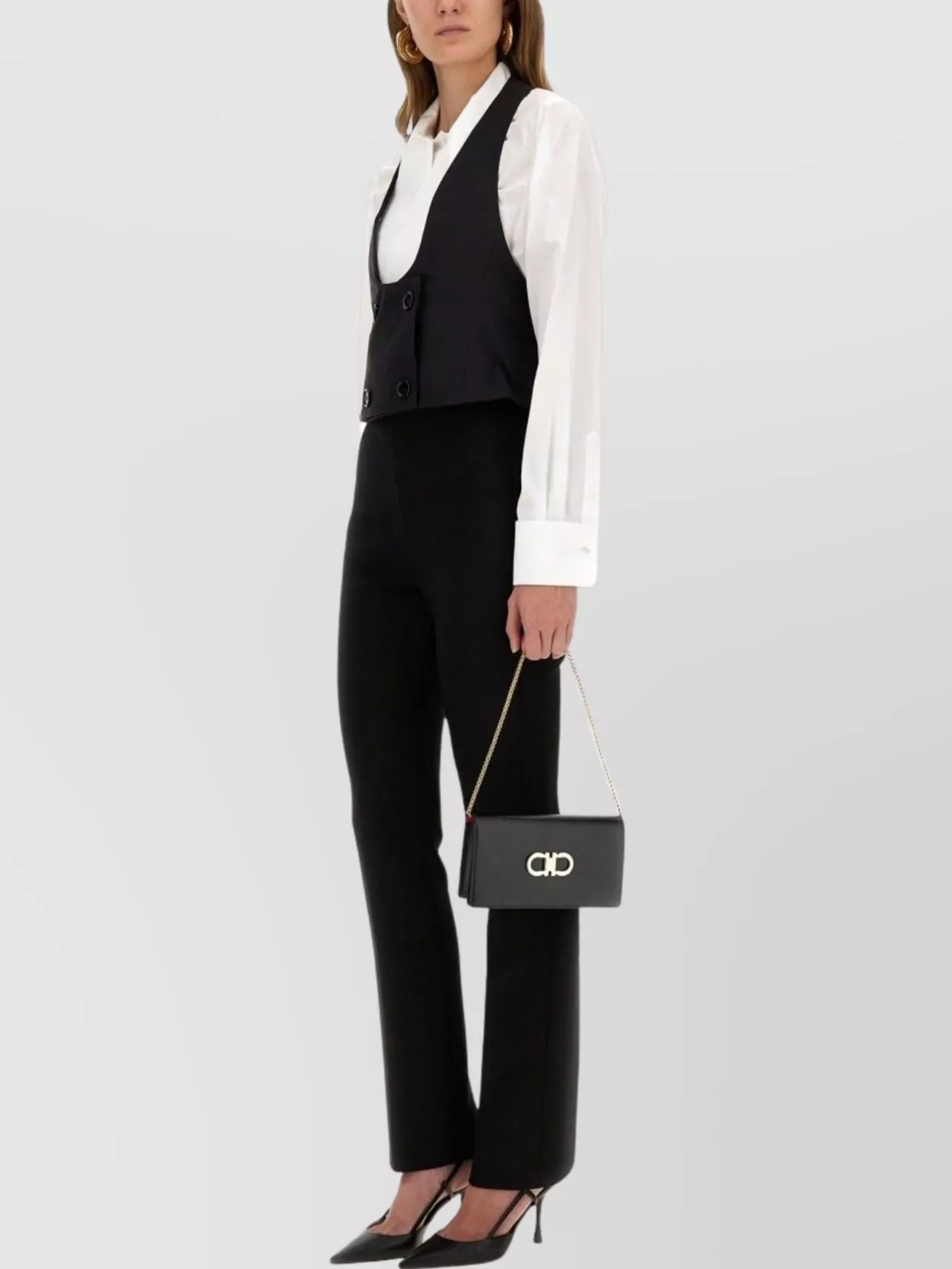 Nina Ricci Sleeveless Cropped Top For Modern Style