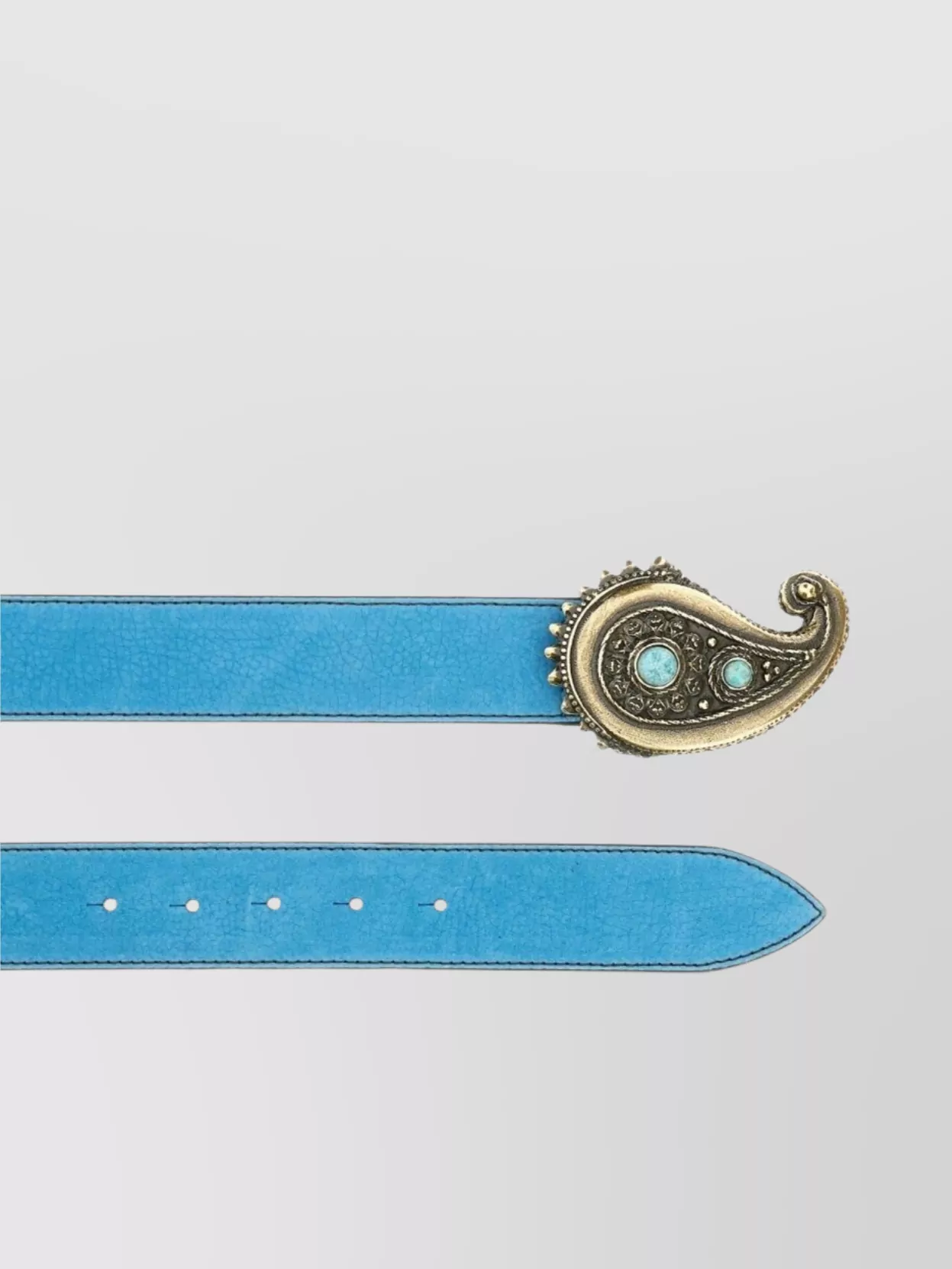 Orciani "Nabucco" Adjustable Brass-Finish Textured Belt