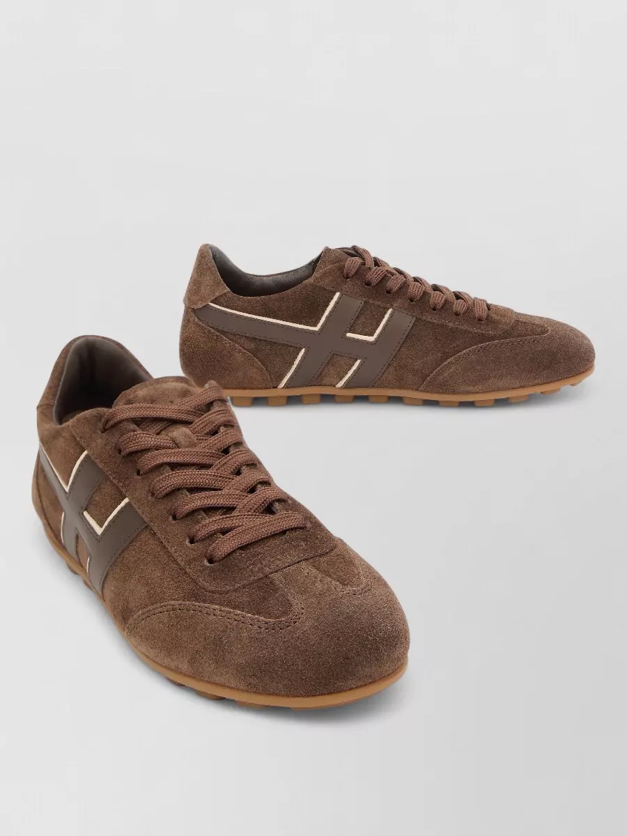 Hogan suede lace-up sneakers
