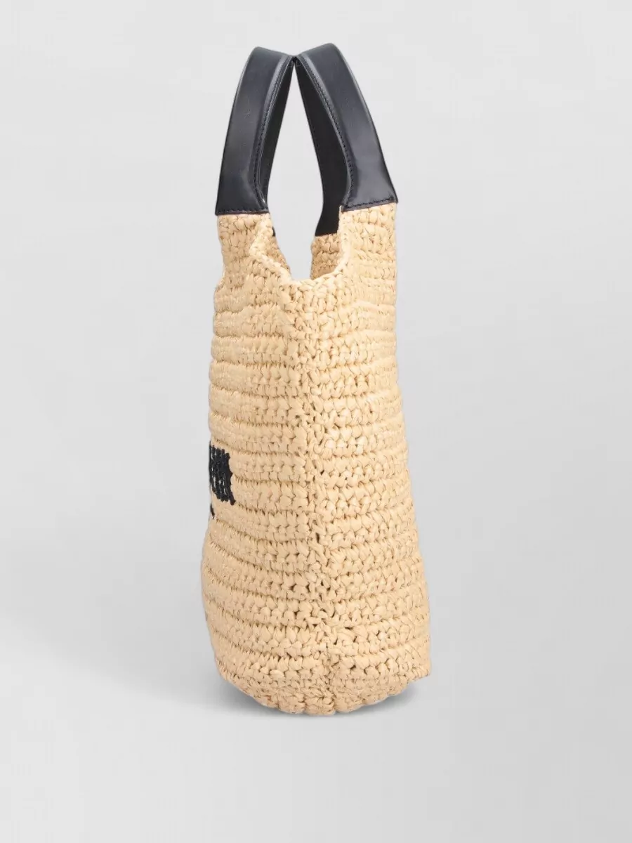 Balmain Mini Crochet Beach Bag