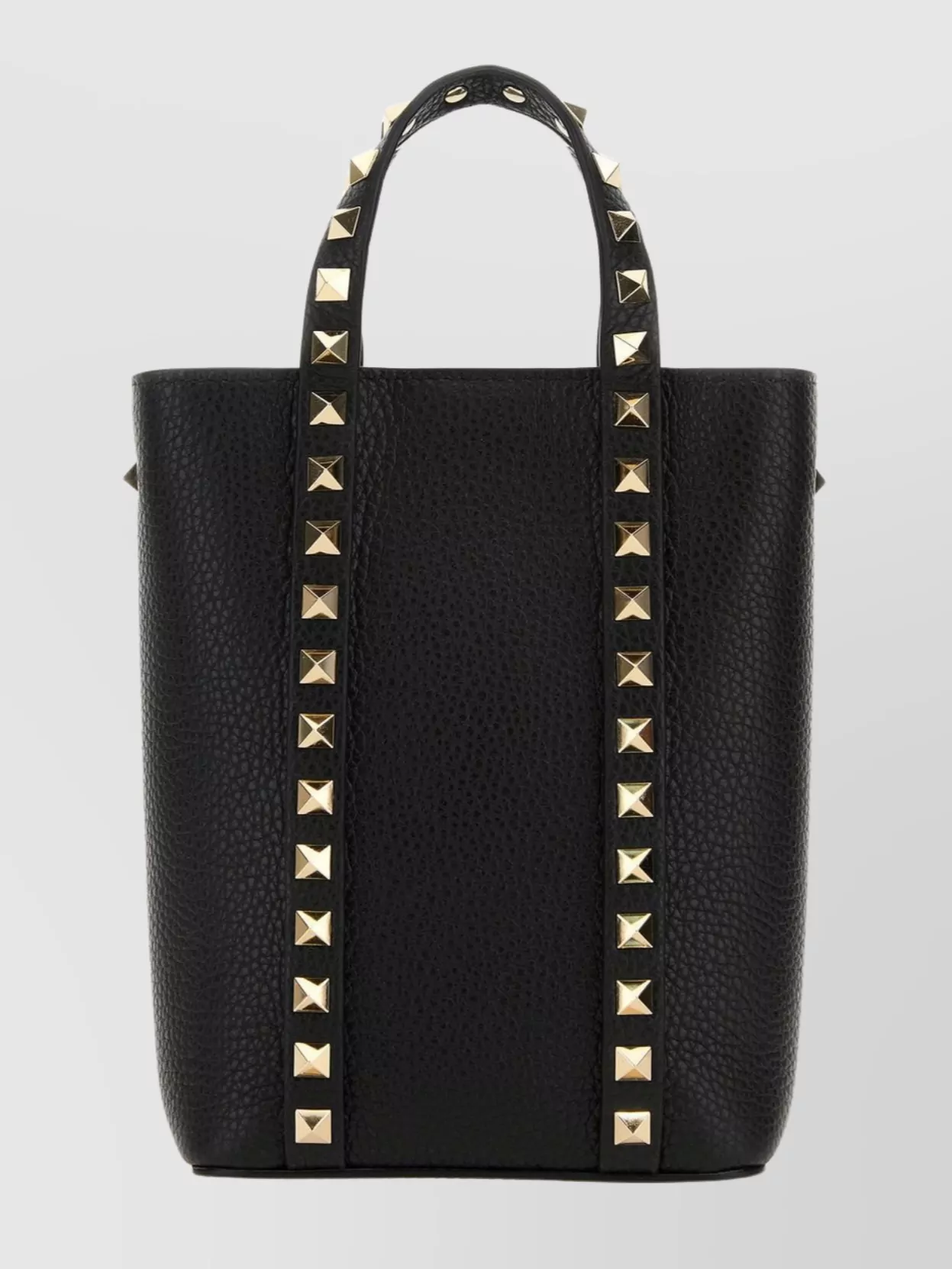 Shop Valentino Leather Rockstud Shoulder Bag