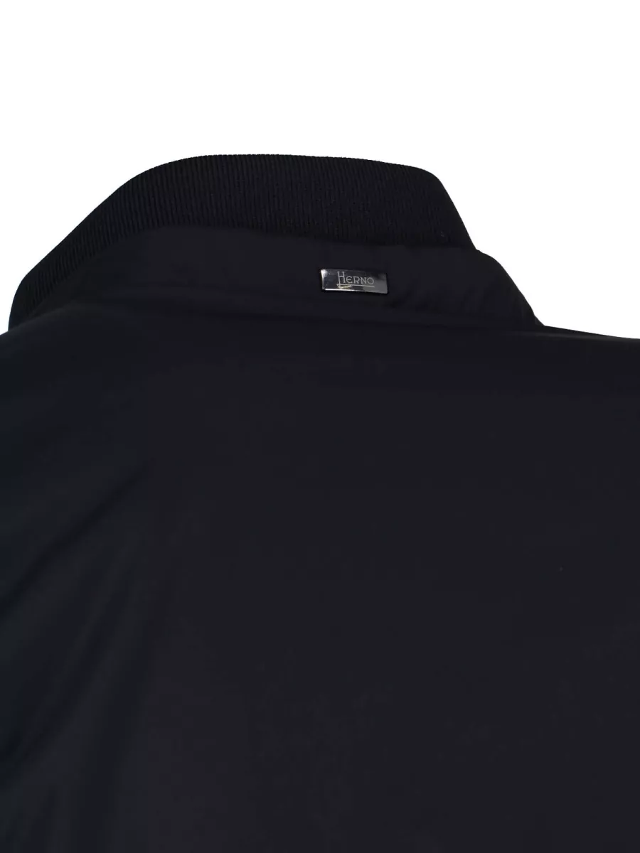 Herno Jacket High Collar Side Zip Pockets