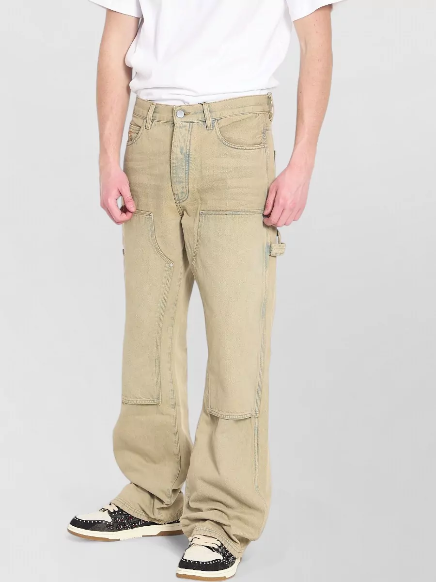 Amiri denim mid-rise wide-leg carpenter jeans