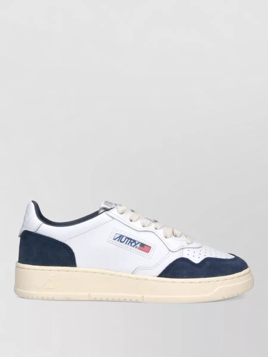 Autry Leather Low Top Lace-Up Sneakers