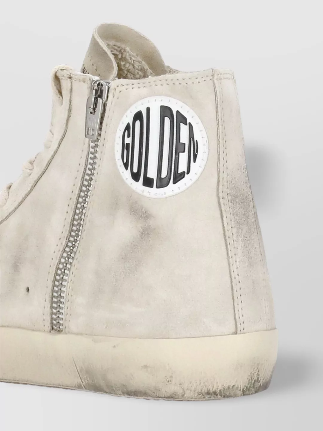 Golden Goose Suede Leather High Top Sneakers With Glitter