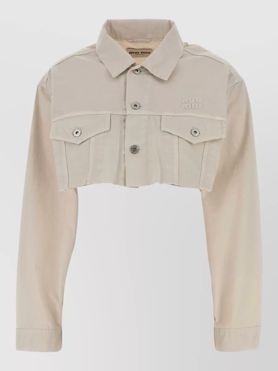 Miu Miu denim cropped jacket