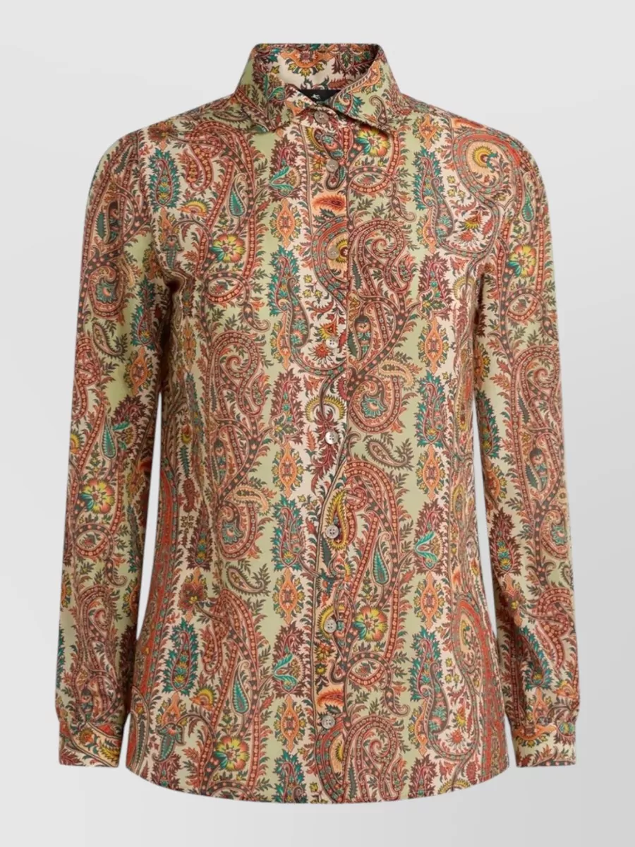 Etro Paisley-print silk-blend shirt