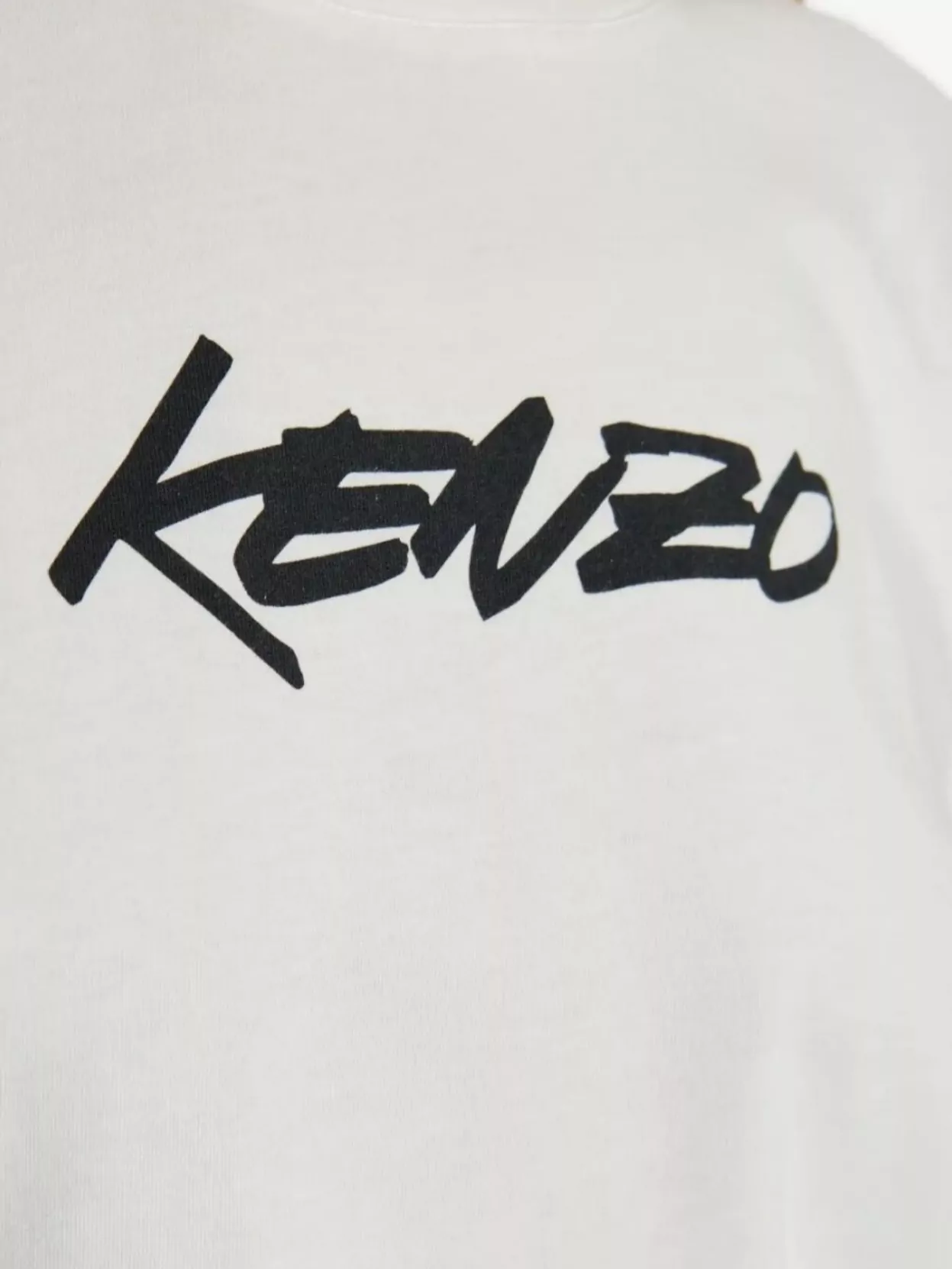 Kenzo Pure Cotton Graphic T-shirt For Comfort In White