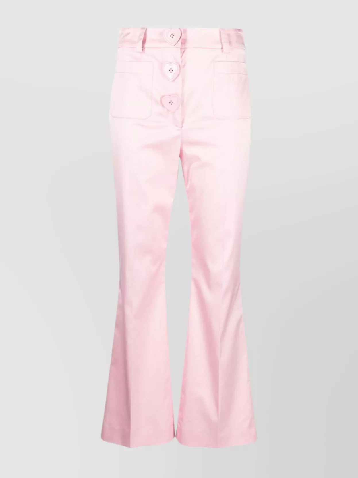 MOSCHINO FLARED CROPPED STRETCH TROUSERS