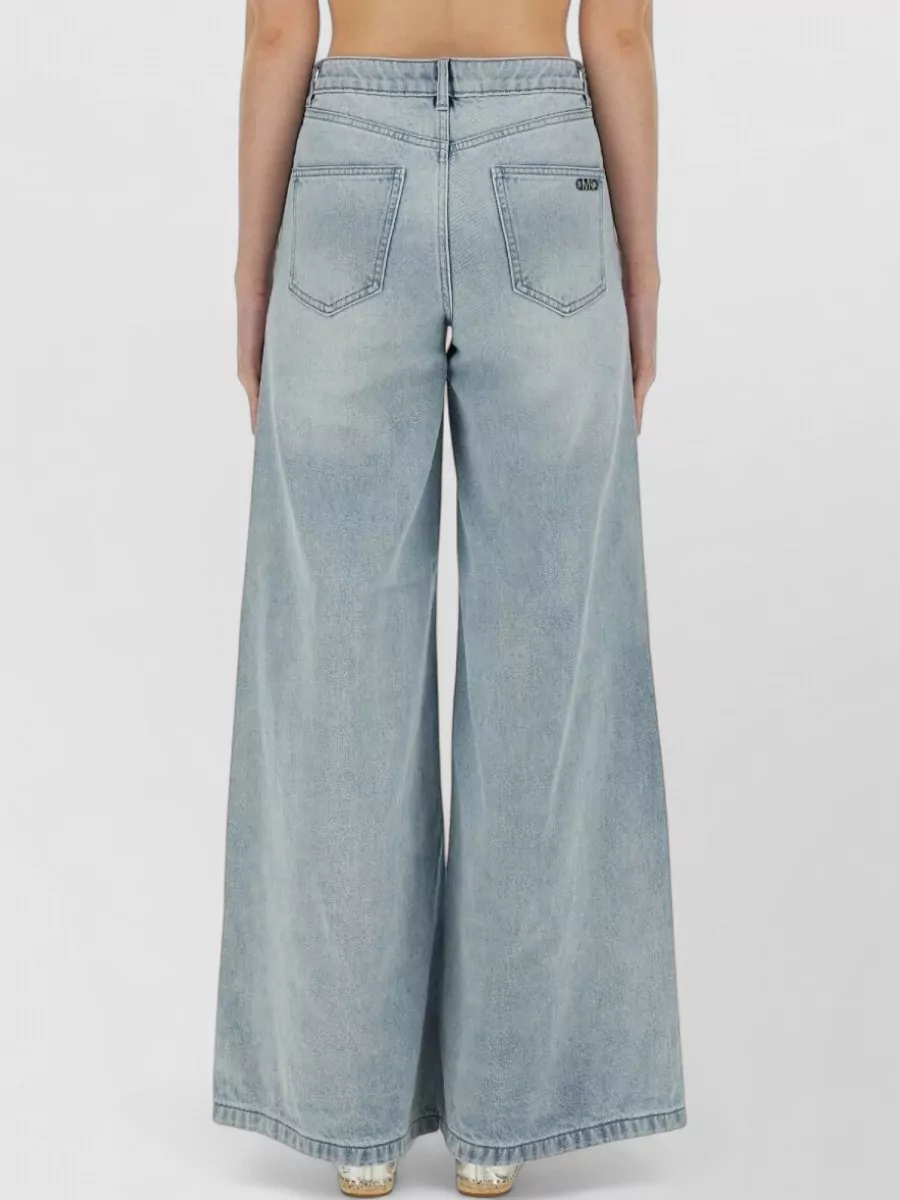 Michael Kors Denim Wide-Leg Trousers