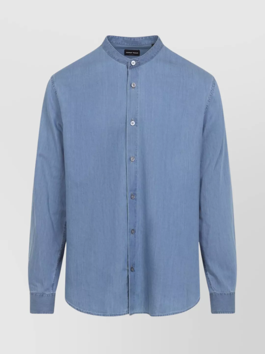 Giorgio Armani Long Sleeve Shirt Curved Hem