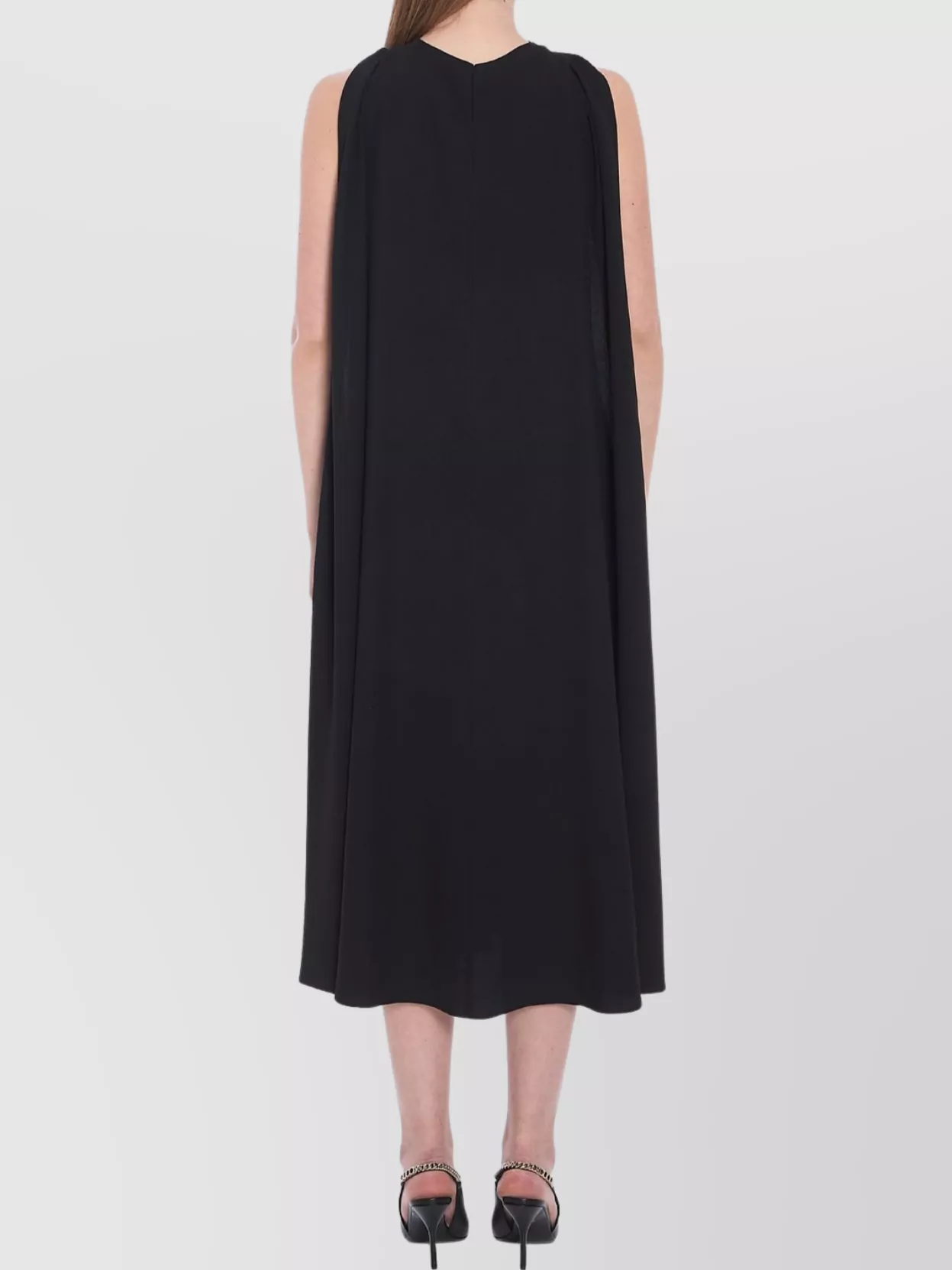 Gucci Evening Dress With Metal Necklace Detail In Black