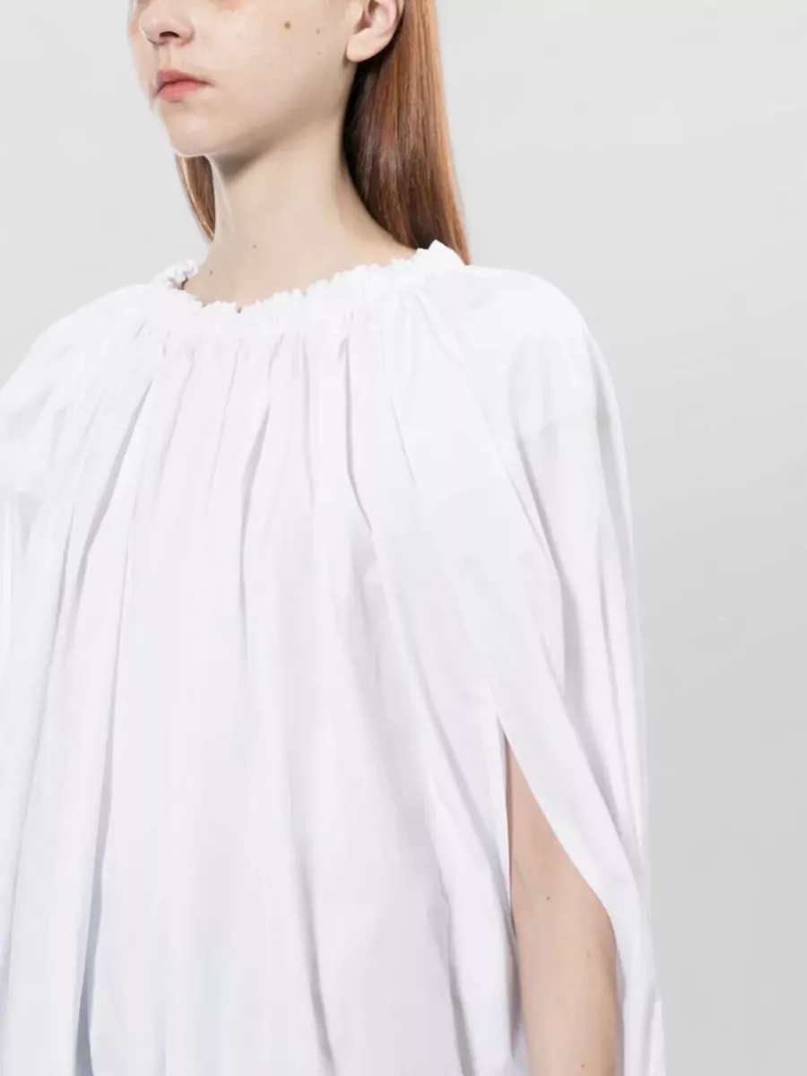 Comme Des Garçons Polyester Balloon Midi Dress