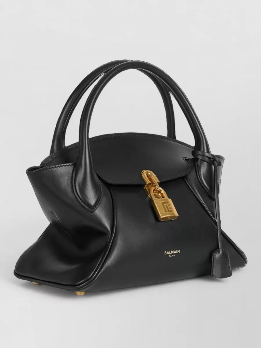Balmain Pulse Small Leather Shoulder Bag