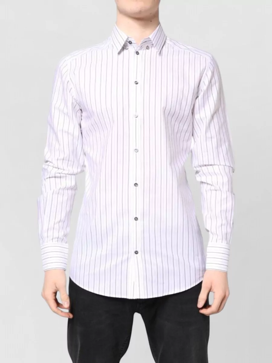 Dolce&Gabbana Striped cotton dress shirt