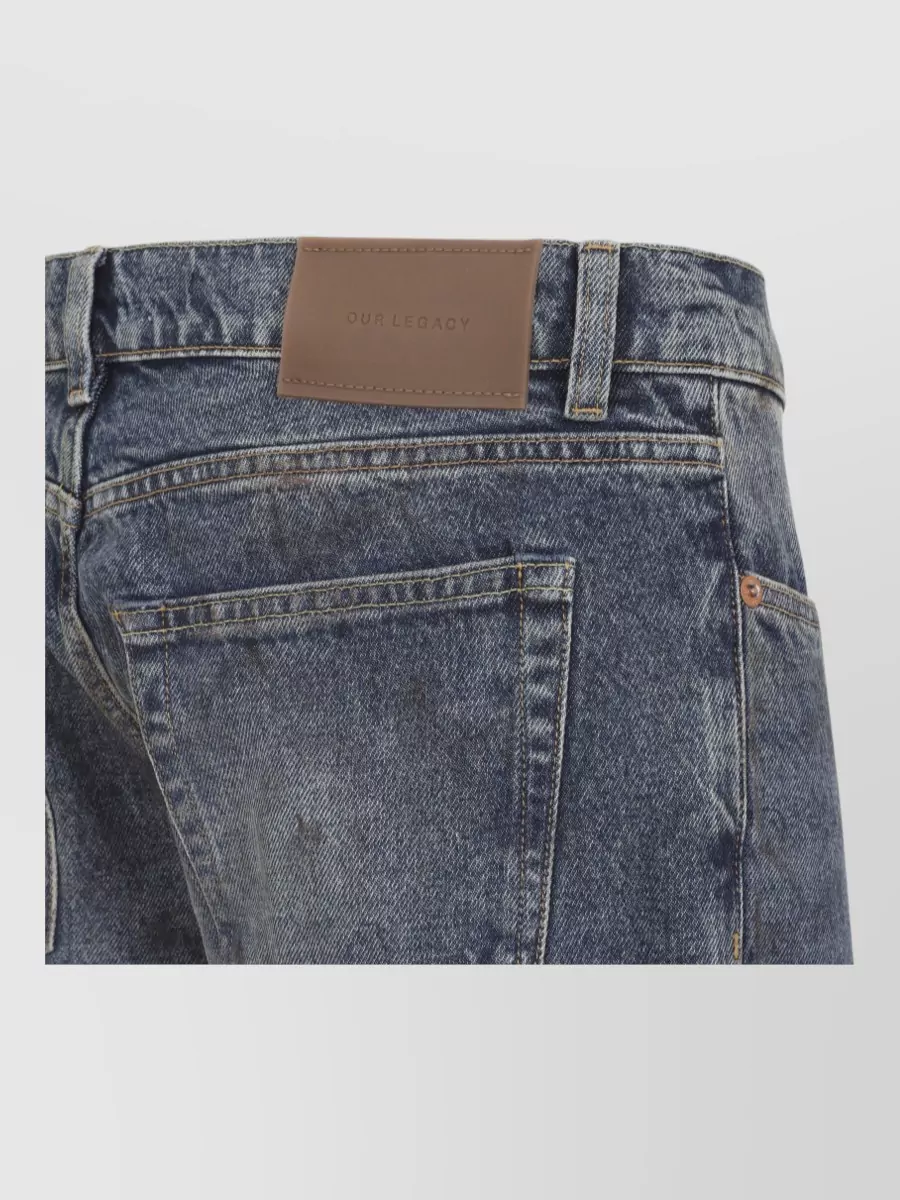 Our Legacy Denim Mid-Rise Relaxed Straight-Leg Jeans