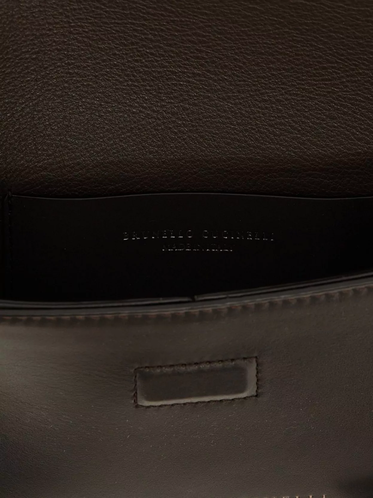 BRUNELLO CUCINELLI CLUTCH BAG LEATHER CHAIN STRAP 