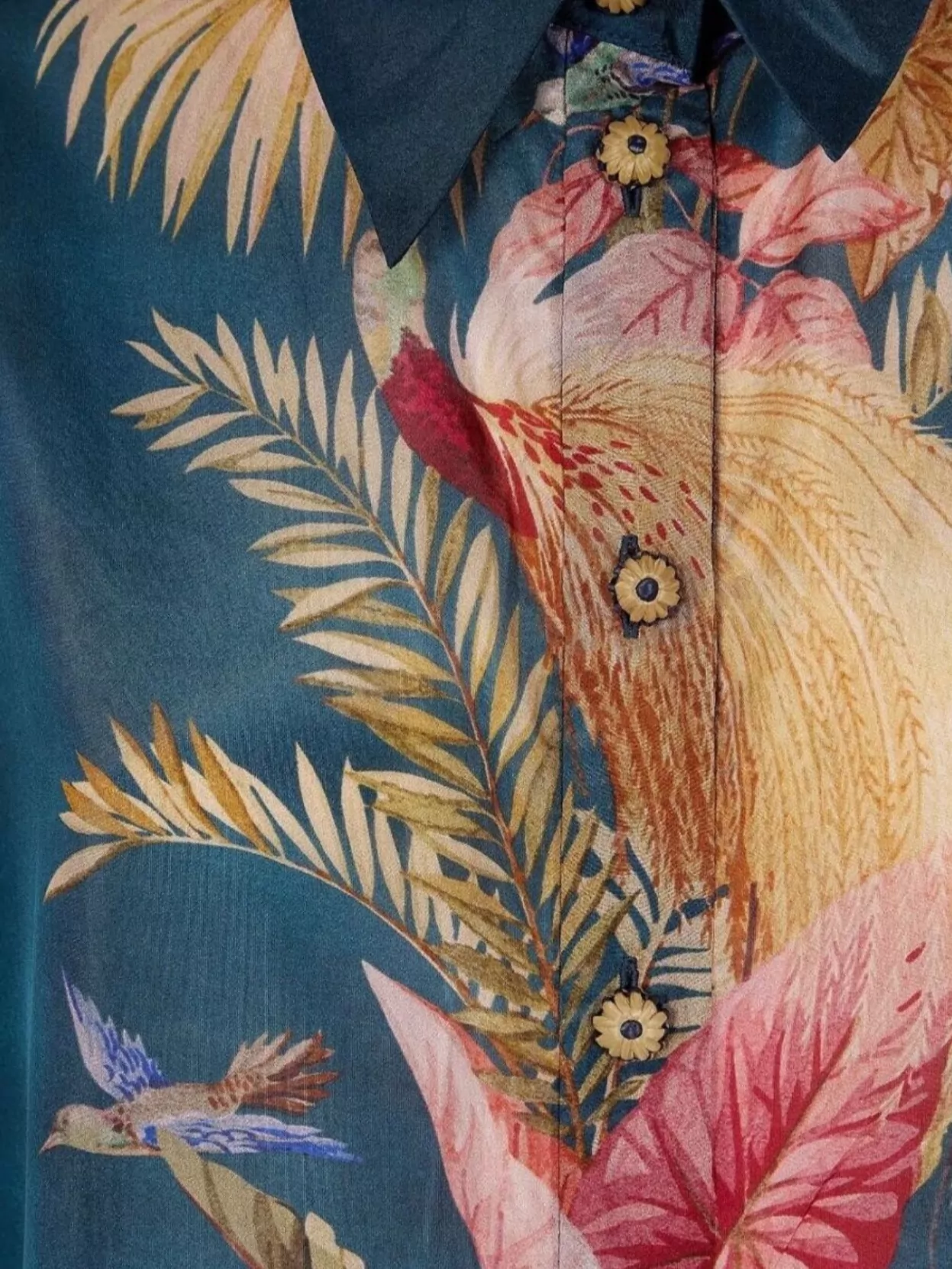 Zimmermann Floral Tropical Shirt Buttons