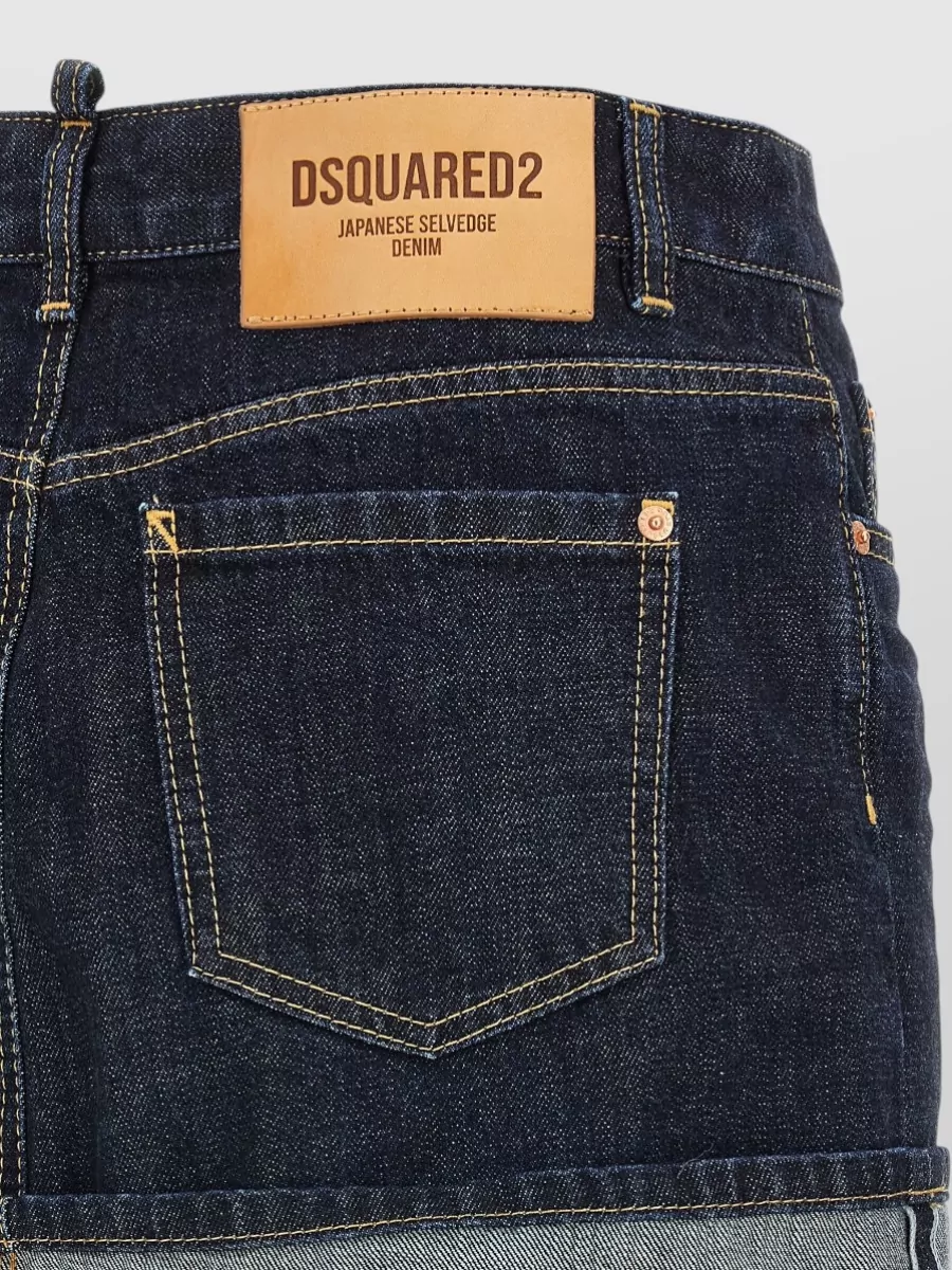 Dsquared2 Denim High-Rise Skirt