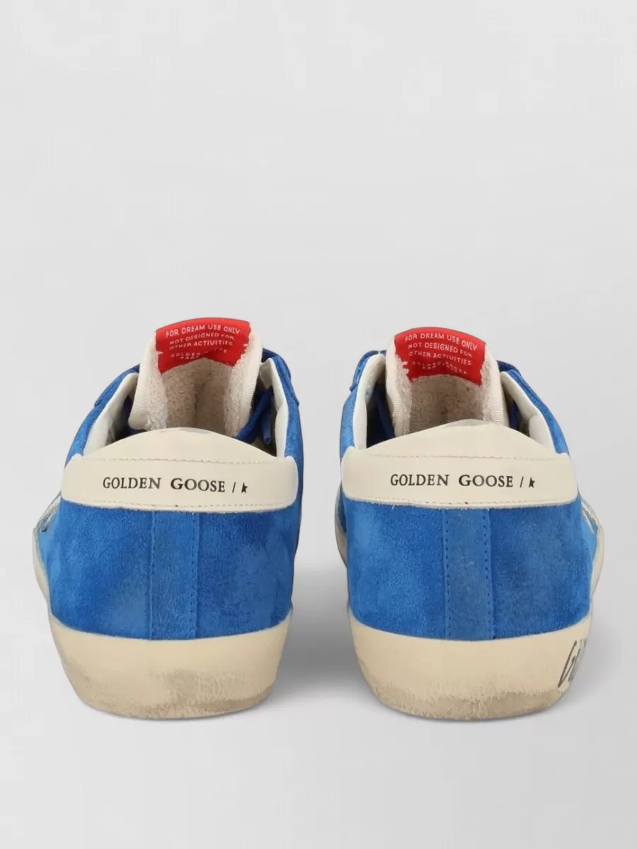 Golden Goose Suede Sneakers Featuring Star Emblem Rubber Sole