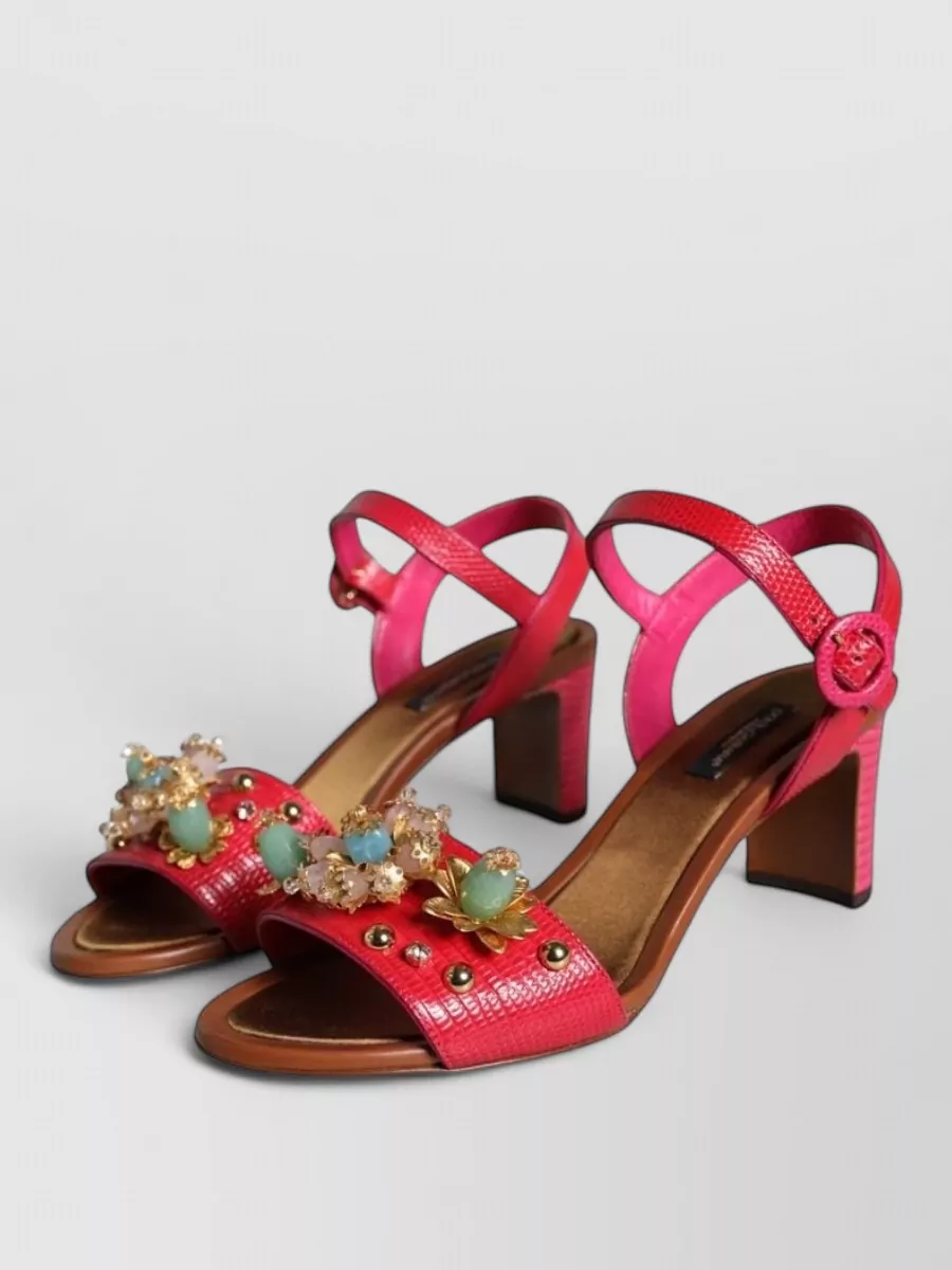 Dolce&Gabbana leather embellished sandals