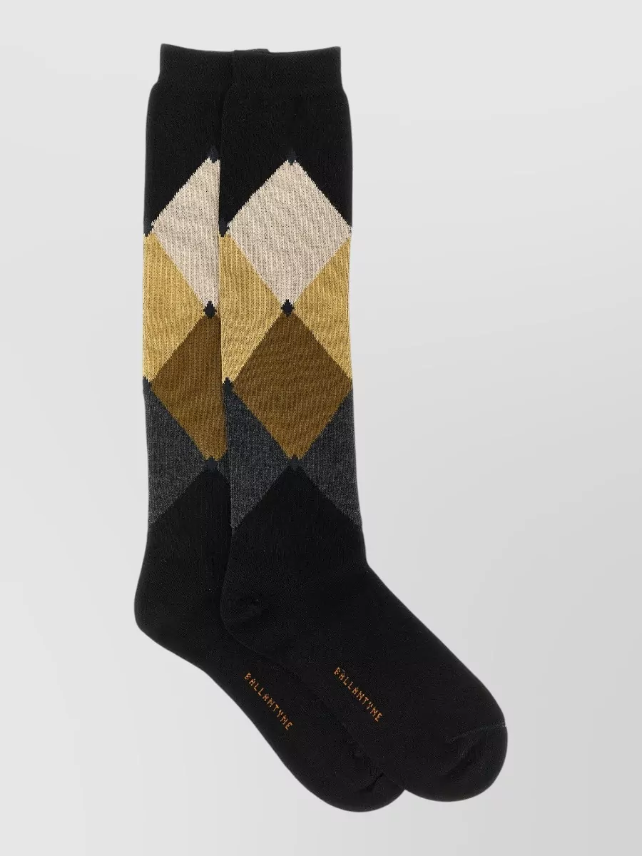 Ballantyne ribbed knee-high socks