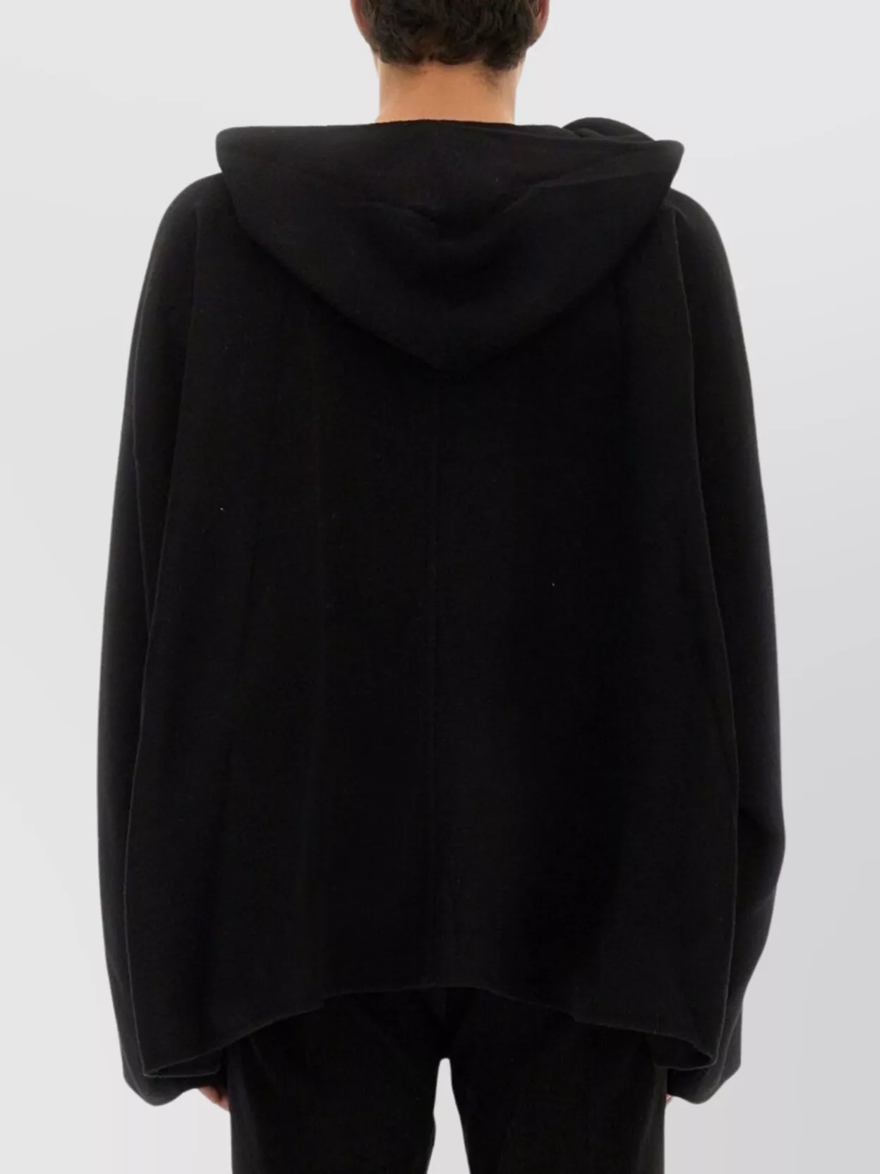 Rick Owens Relaxed Fit Hooded V-Neckline Jacket