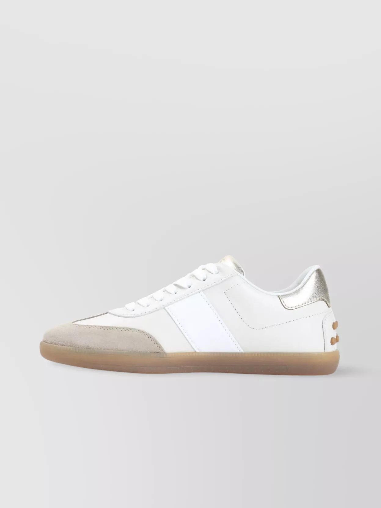 Tod's Leather Low-top Sneakers Metallic Accents