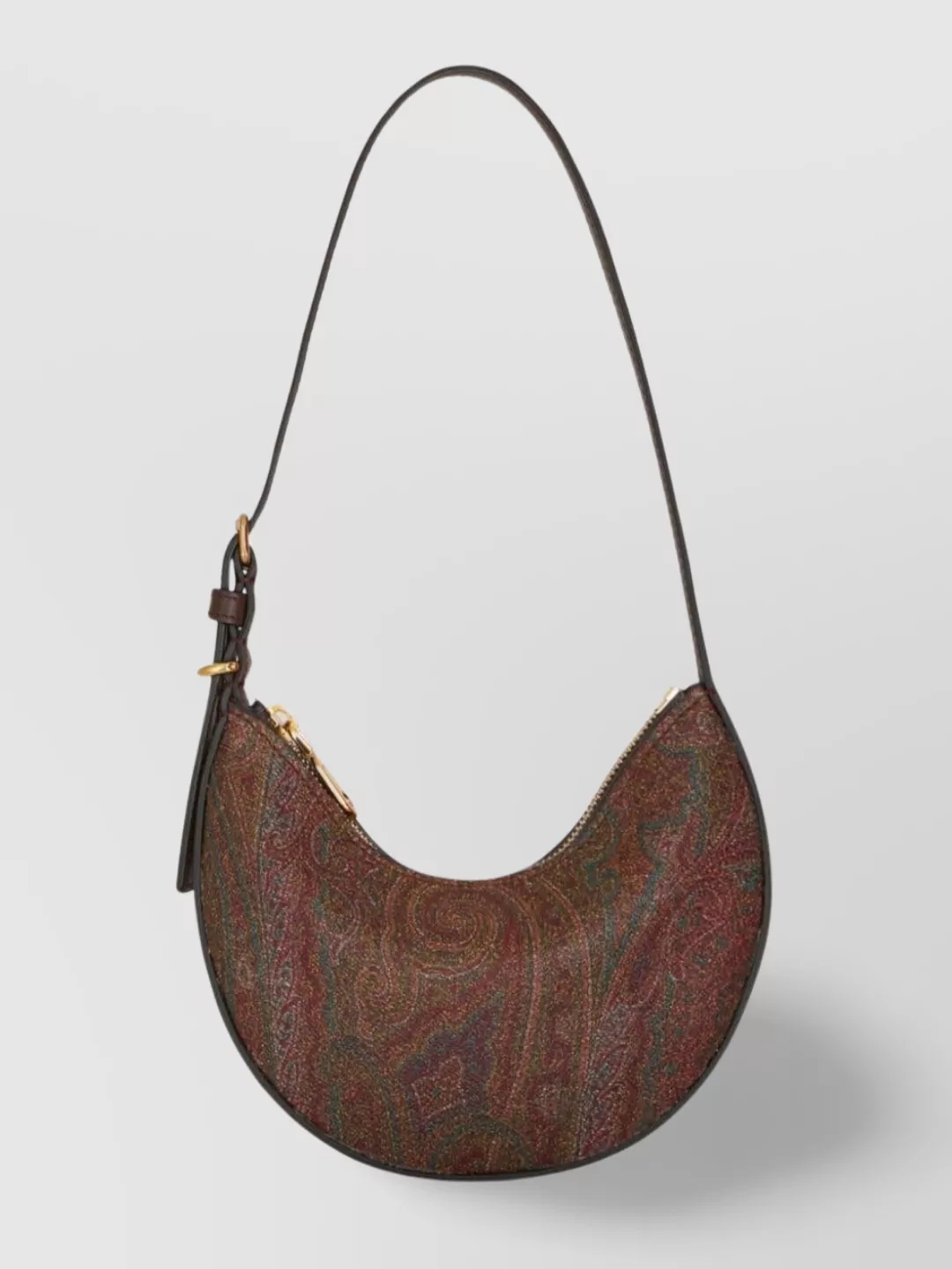 Shop Etro Compact Paisley Hobo Bag With Adjustable Strap