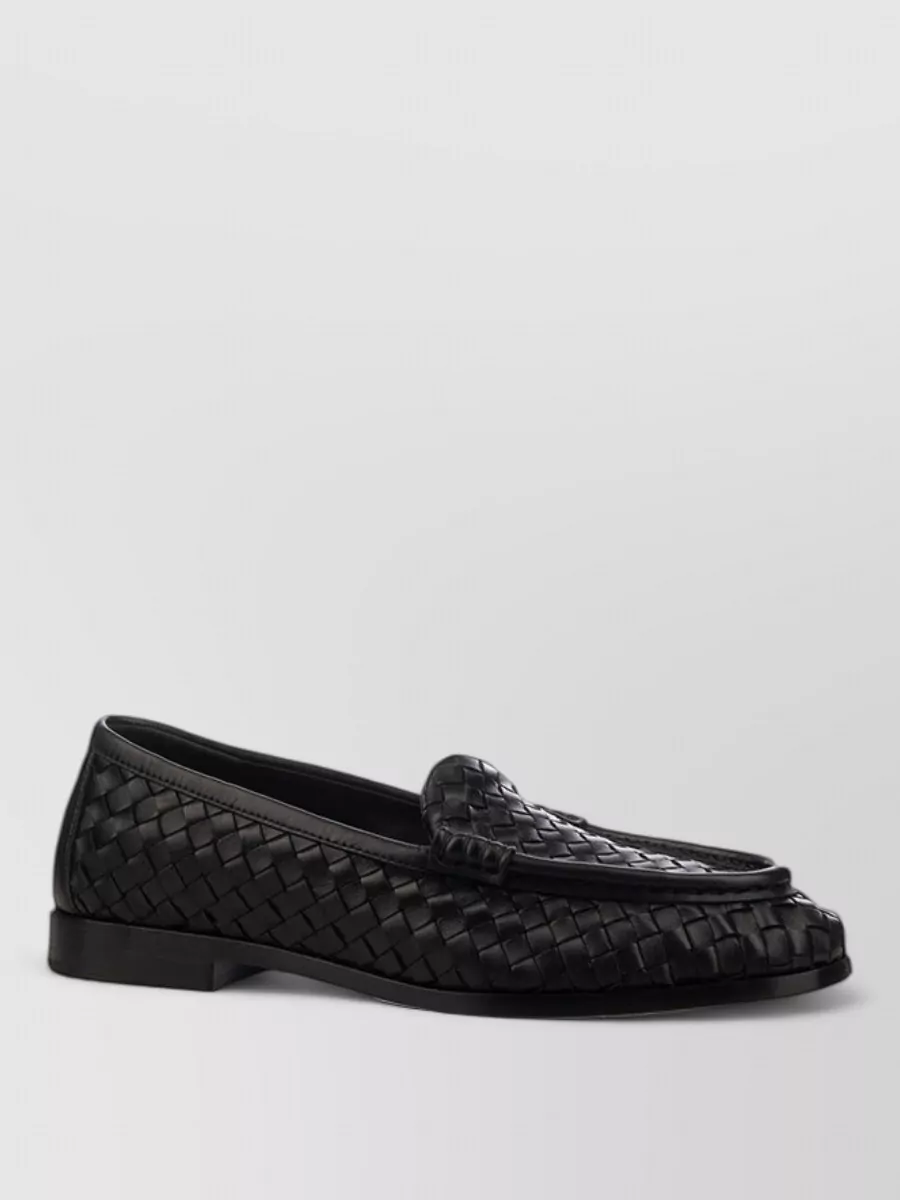 Bottega Veneta leather intrecciato loafers