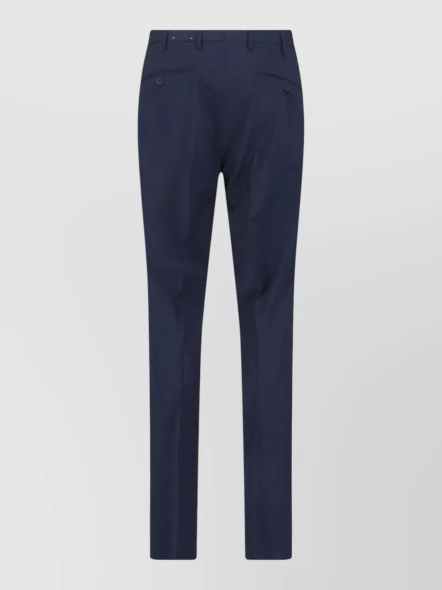 Incotex Virgin Wool Straight-Leg Trousers