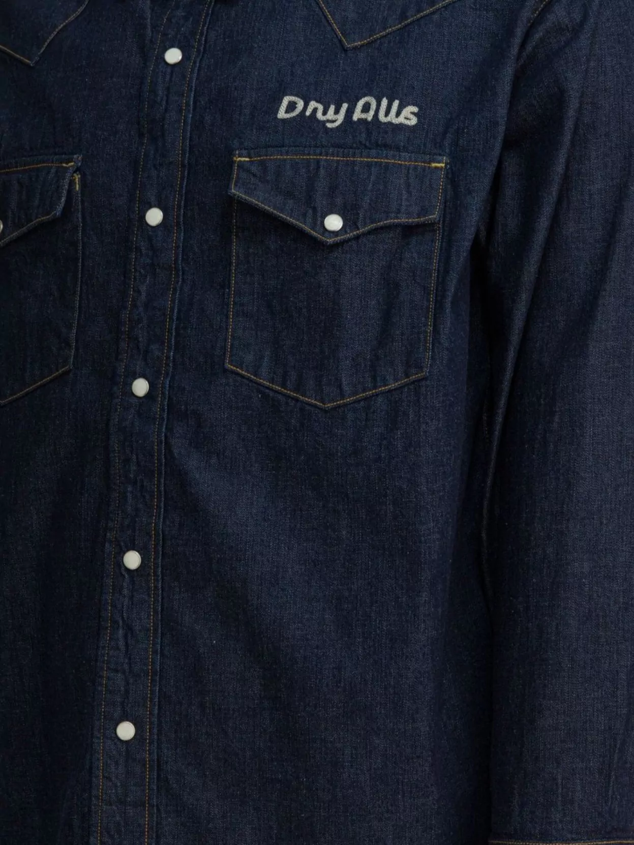 Human Made Western Style Denim Shirt Featuring Pockets