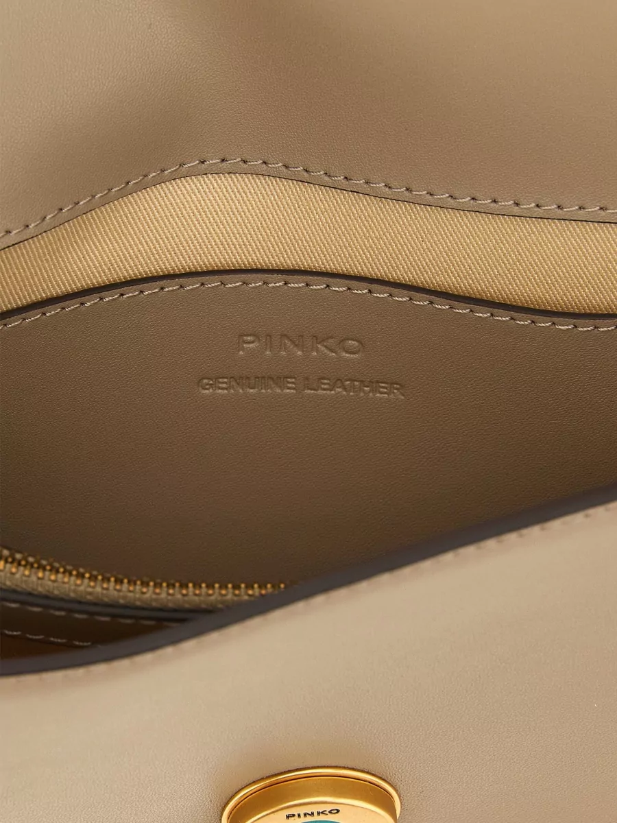 Pinko Love Bag One Small Leather Clutch Bag