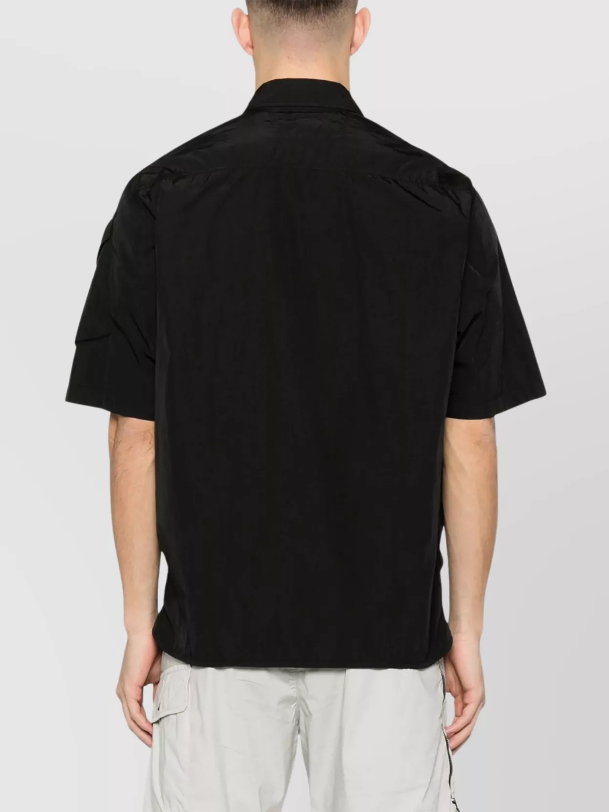 C.P. COMPANY SHORT SLEEVE OVERSHIRT WITH PATCH POCKETS