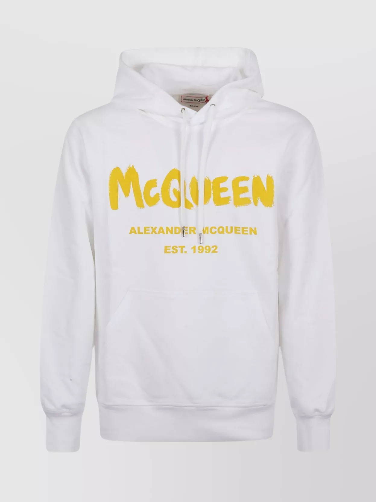 Shop Alexander Mcqueen Functional Hooded Sweater With Ribbed Accents In Grey