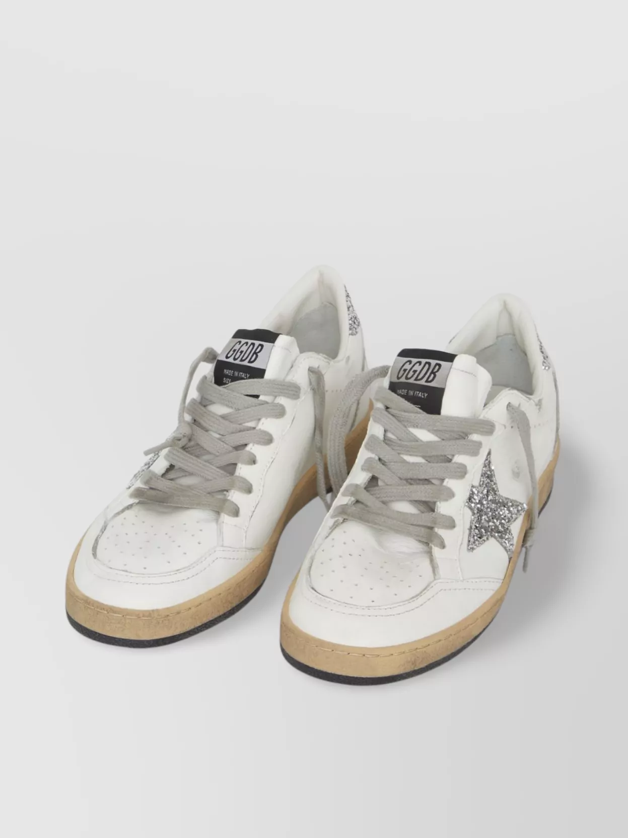 Golden Goose Perforated detail low-top leather lace sneaker