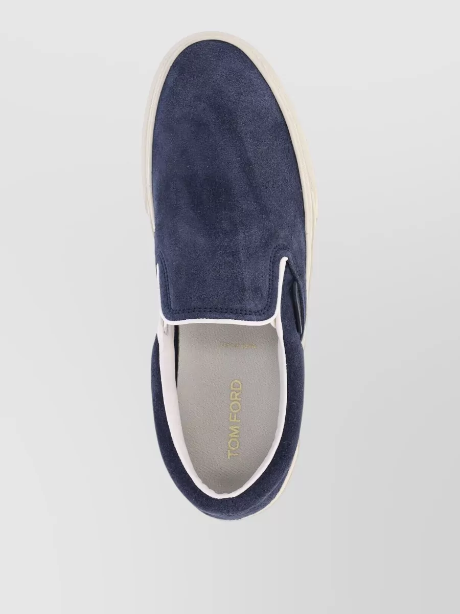 Tom Ford Leather Slip-On Sneakers
