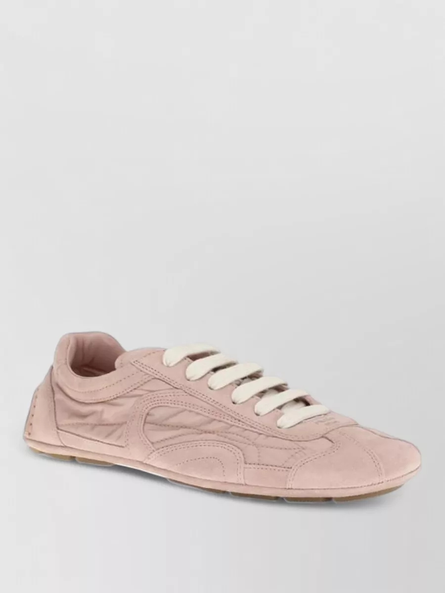 Prada leather low-top sneakers