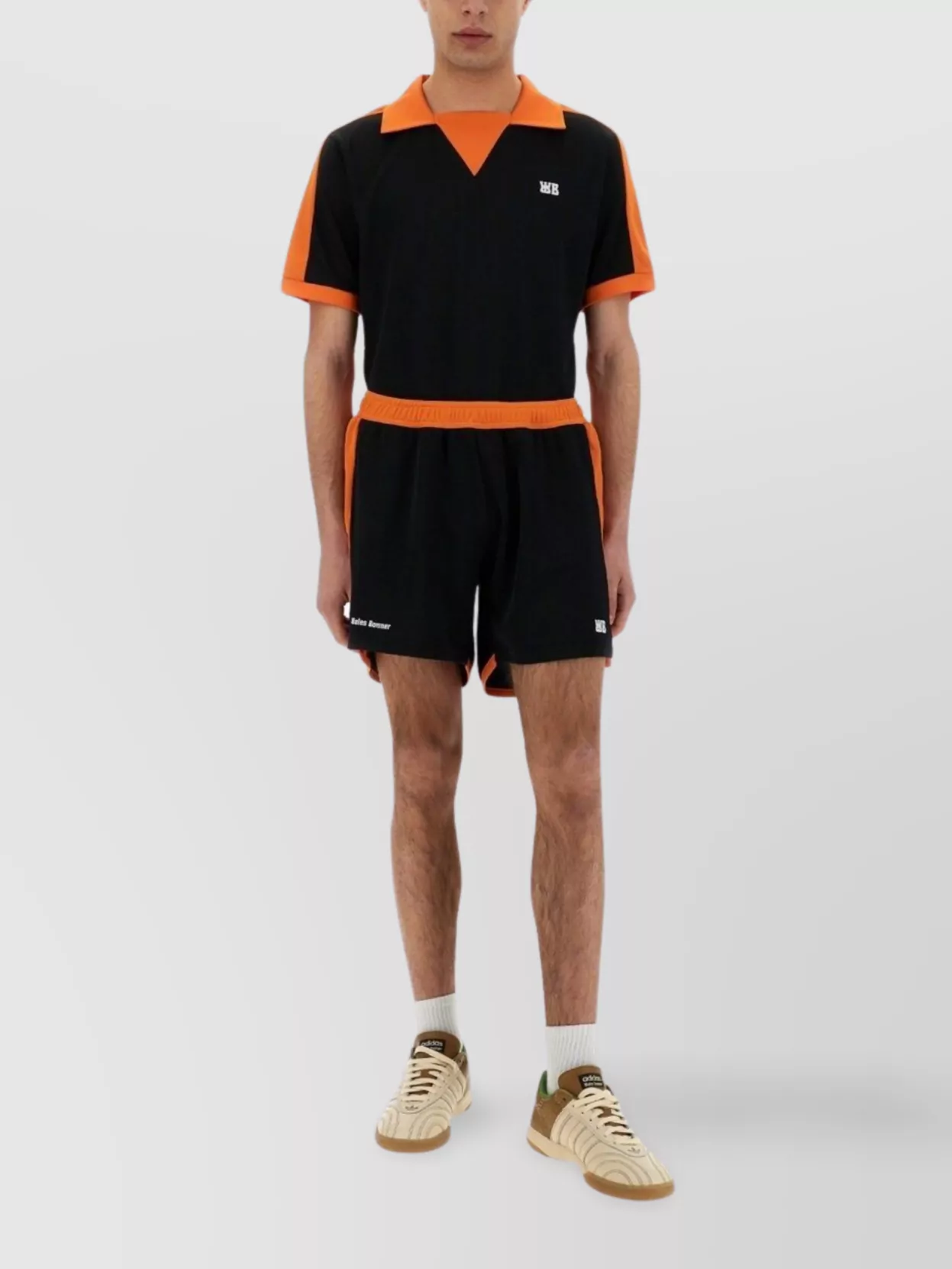 Shop Wales Bonner Side Panel Elastic Waistband Shorts