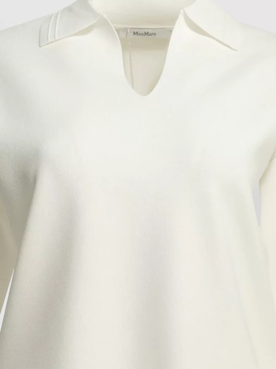 Max Mara Short-Sleeve Polo Top